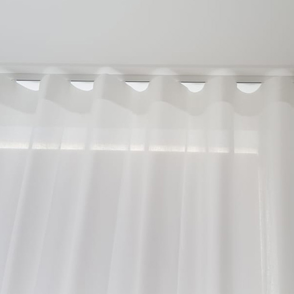 Wave header for Voile Curtains